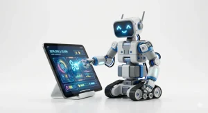 Kit robotică pentru copii cu programare vizuală și control prin aplicație.